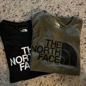 The North Face Black and Olive Tees Women’s size M